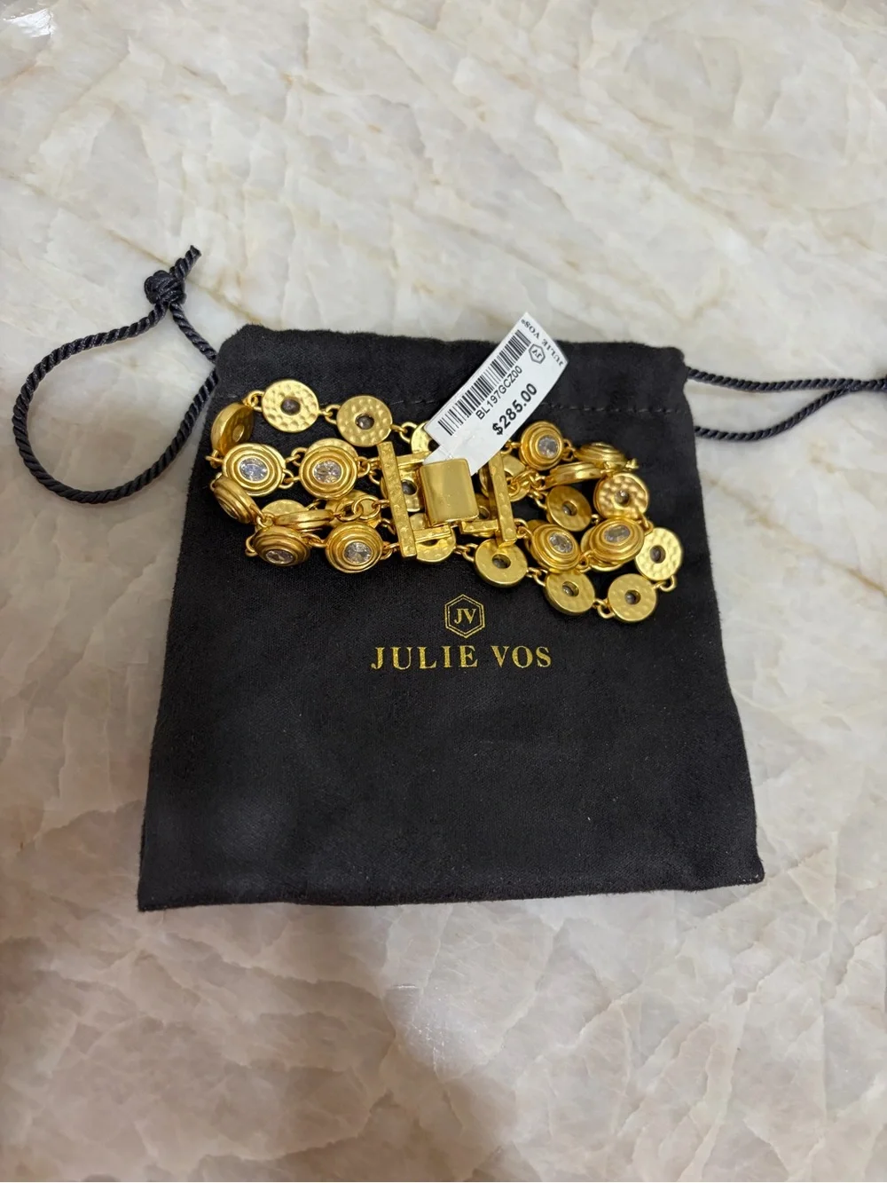 Julie Vos Gold Multi-Link Circle Bracelet